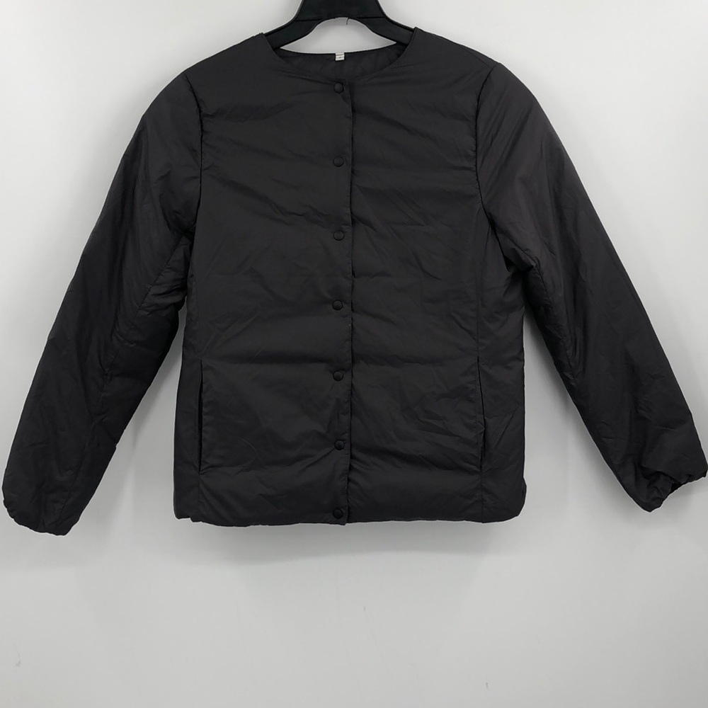 Muji Light Australian Down Collarless Packable Jacket Women’s Size Small